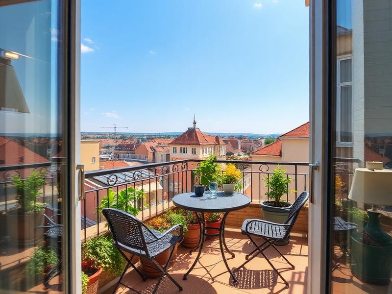 Studio with terrace