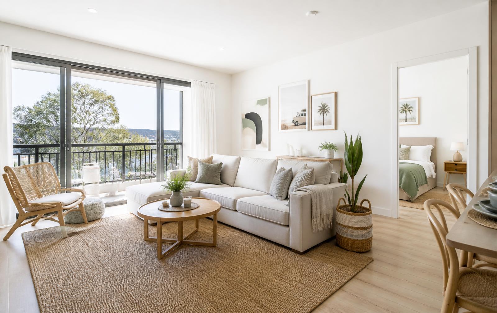 Sunlit Riverside Apartment